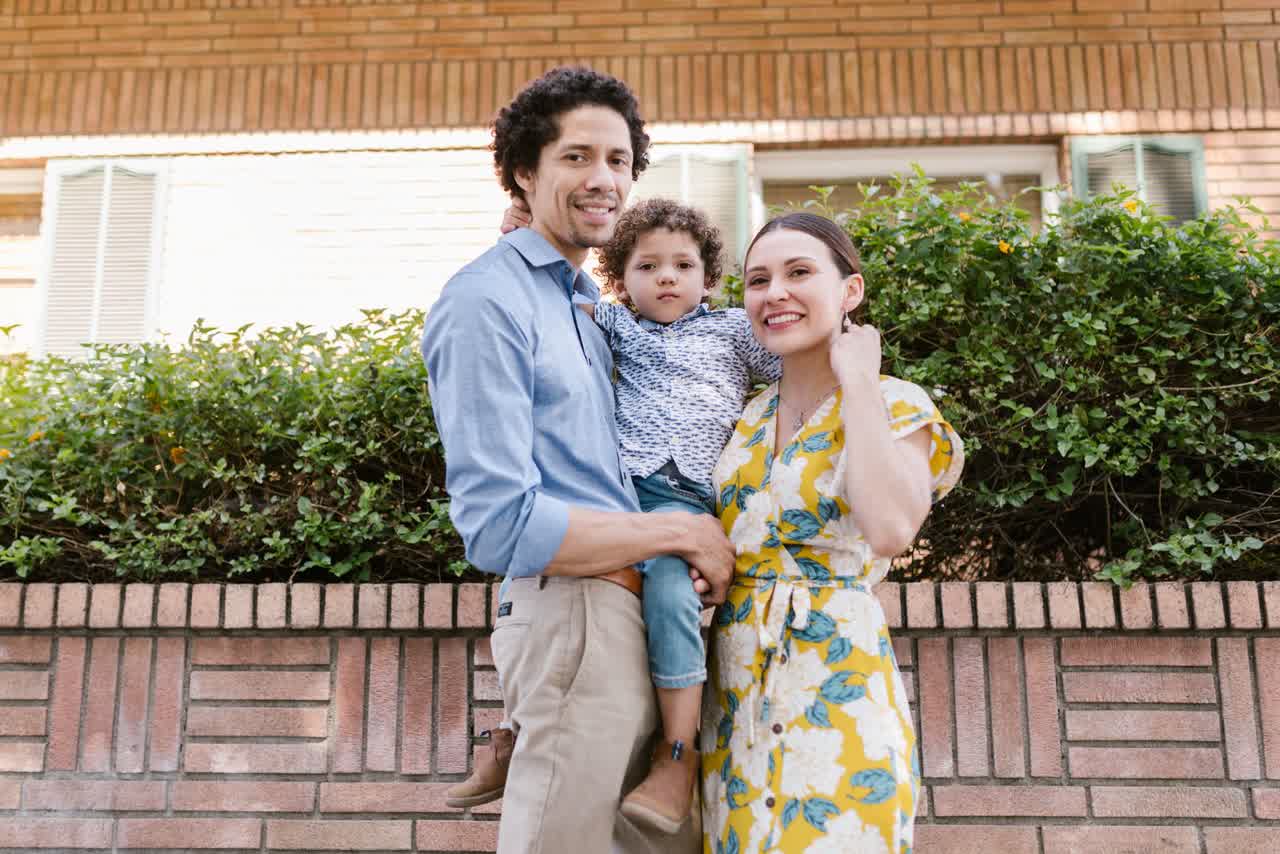 Familia reunida en Estados Unidos